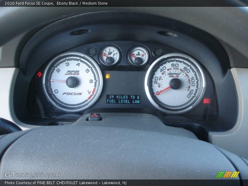 Ebony Black / Medium Stone 2010 Ford Focus SE Coupe