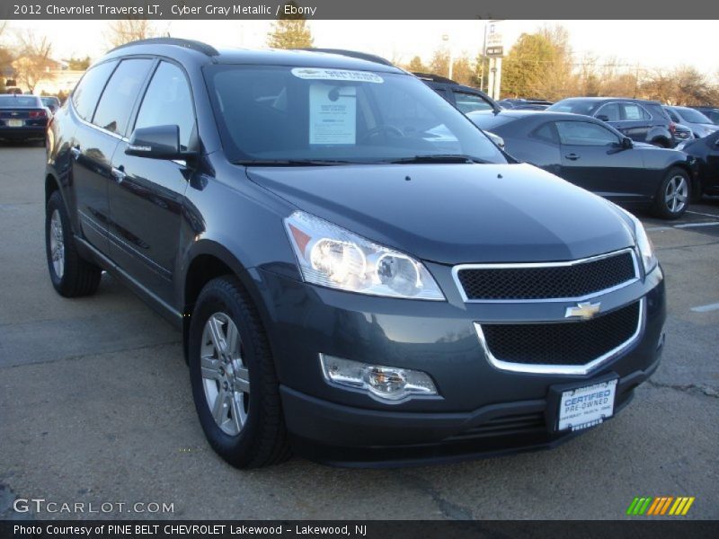 Cyber Gray Metallic / Ebony 2012 Chevrolet Traverse LT