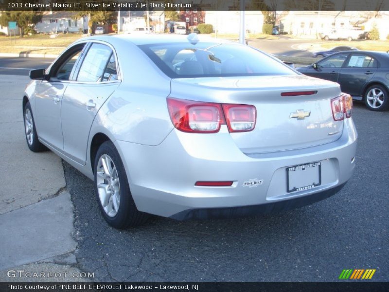 Silver Ice Metallic / Jet Black/Titanium 2013 Chevrolet Malibu LT