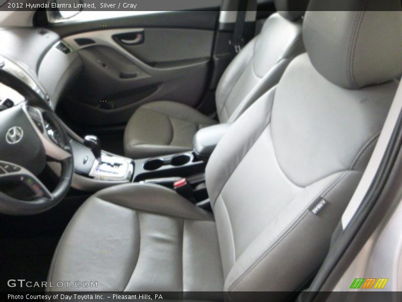 Silver / Gray 2012 Hyundai Elantra Limited
