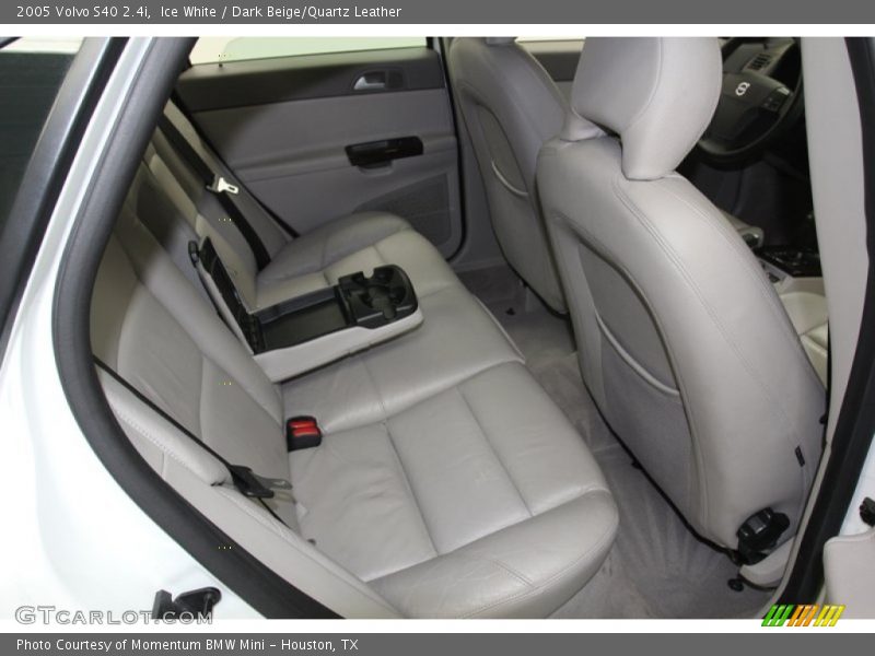 Ice White / Dark Beige/Quartz Leather 2005 Volvo S40 2.4i