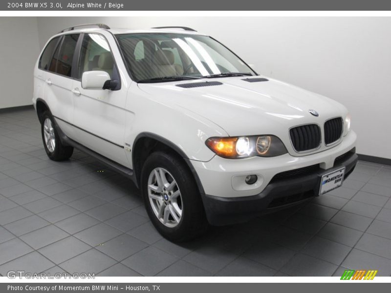 Alpine White / Beige 2004 BMW X5 3.0i