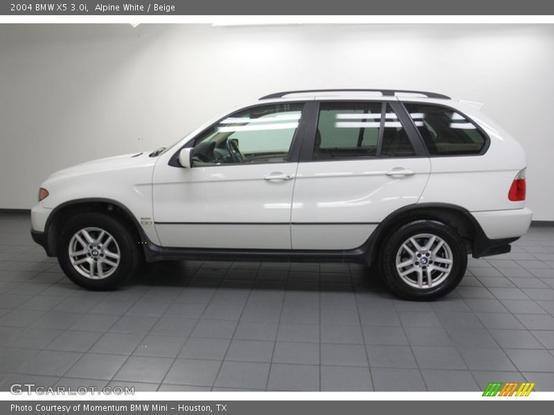 Alpine White / Beige 2004 BMW X5 3.0i