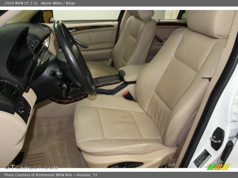 Alpine White / Beige 2004 BMW X5 3.0i