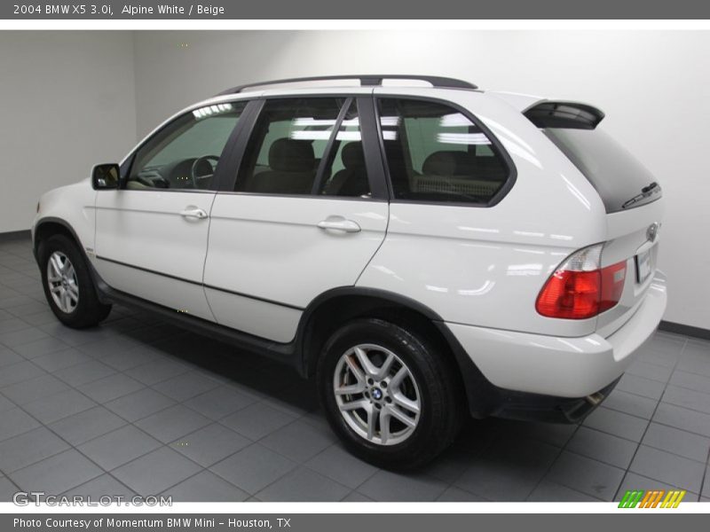 Alpine White / Beige 2004 BMW X5 3.0i