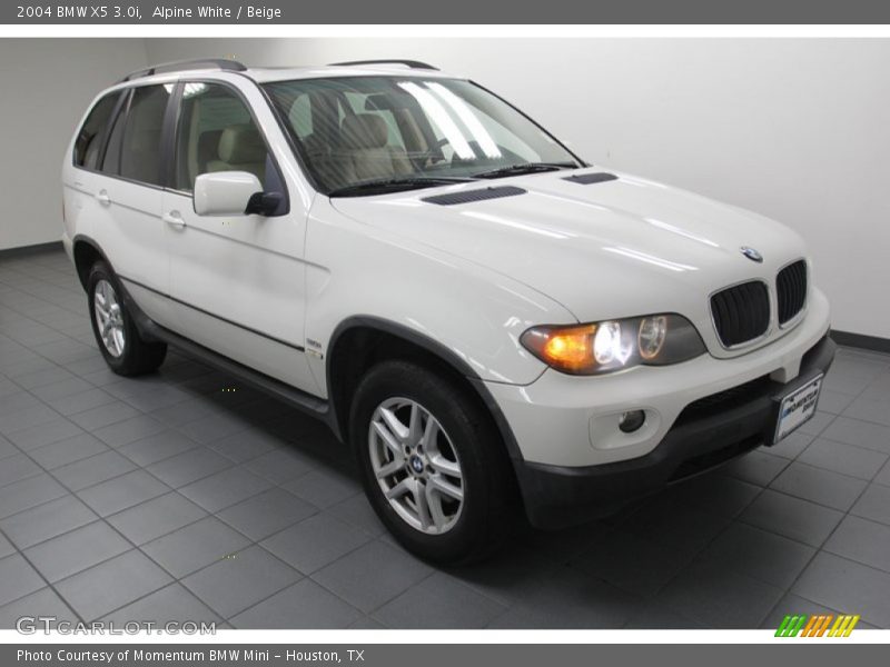 Alpine White / Beige 2004 BMW X5 3.0i