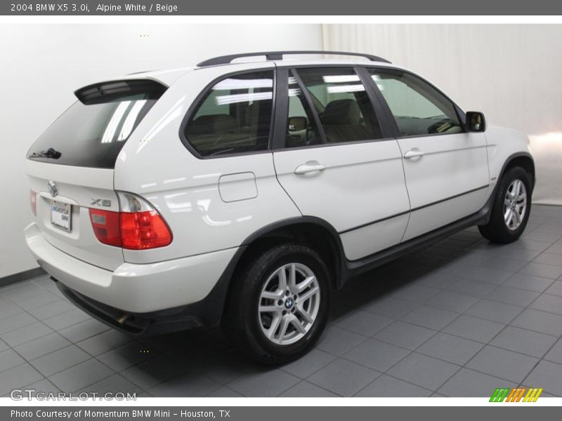 Alpine White / Beige 2004 BMW X5 3.0i