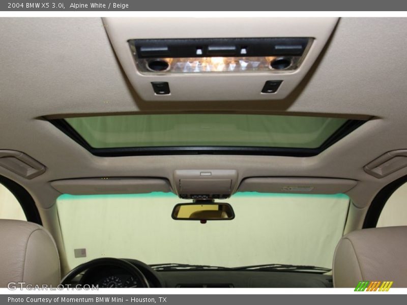 Alpine White / Beige 2004 BMW X5 3.0i
