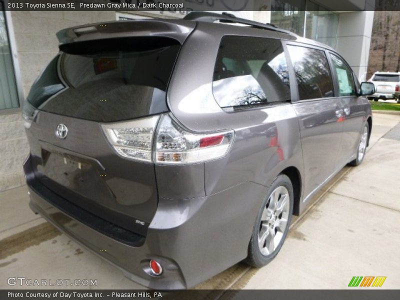 Predawn Gray Mica / Dark Charcoal 2013 Toyota Sienna SE