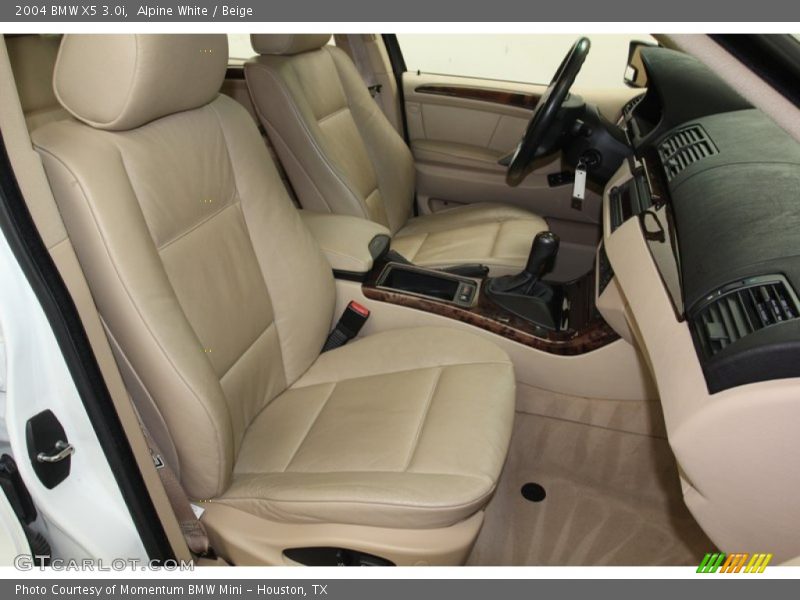 Alpine White / Beige 2004 BMW X5 3.0i