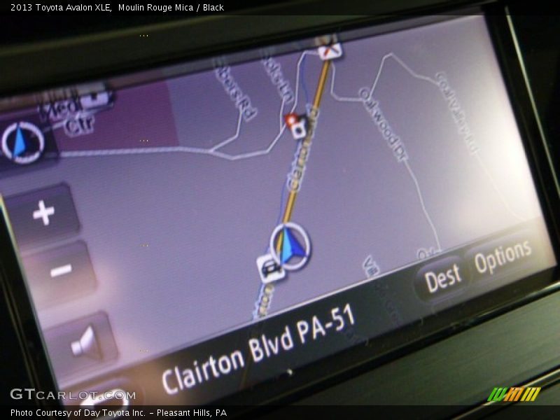 Moulin Rouge Mica / Black 2013 Toyota Avalon XLE