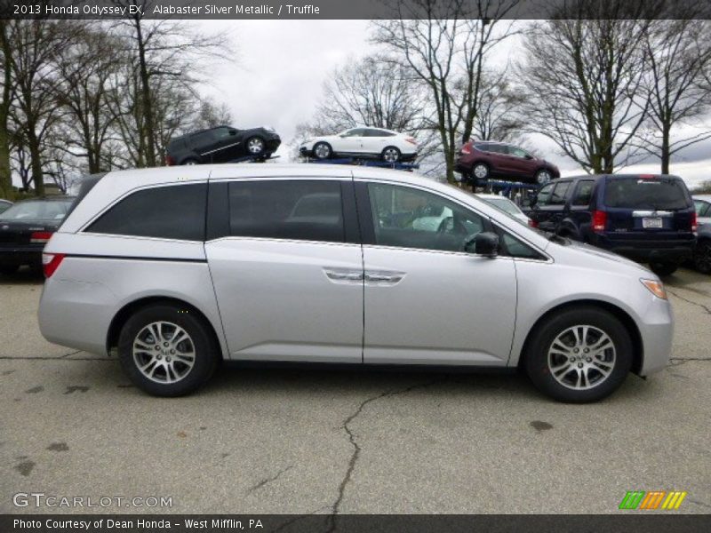 Alabaster Silver Metallic / Truffle 2013 Honda Odyssey EX