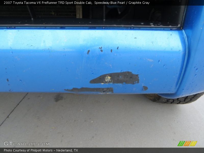 Speedway Blue Pearl / Graphite Gray 2007 Toyota Tacoma V6 PreRunner TRD Sport Double Cab