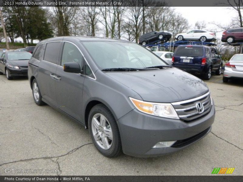 Polished Metal Metallic / Gray 2013 Honda Odyssey Touring Elite