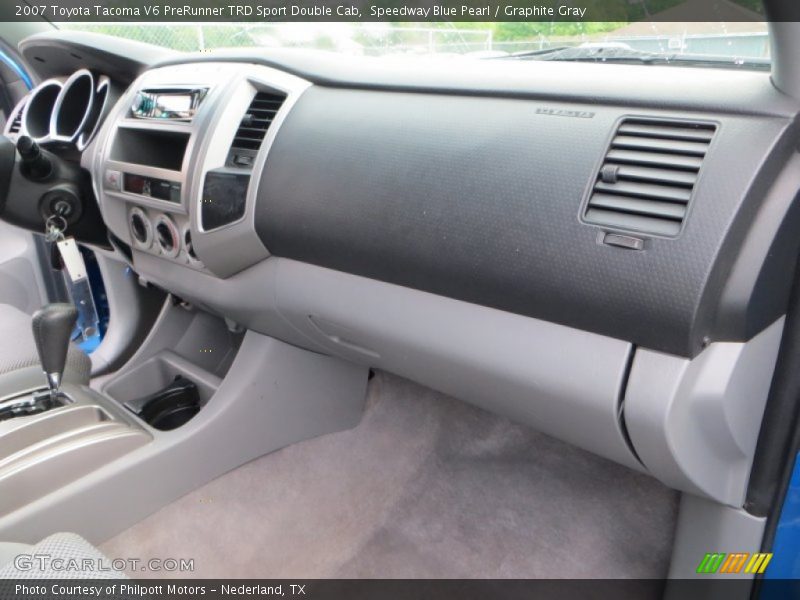Speedway Blue Pearl / Graphite Gray 2007 Toyota Tacoma V6 PreRunner TRD Sport Double Cab