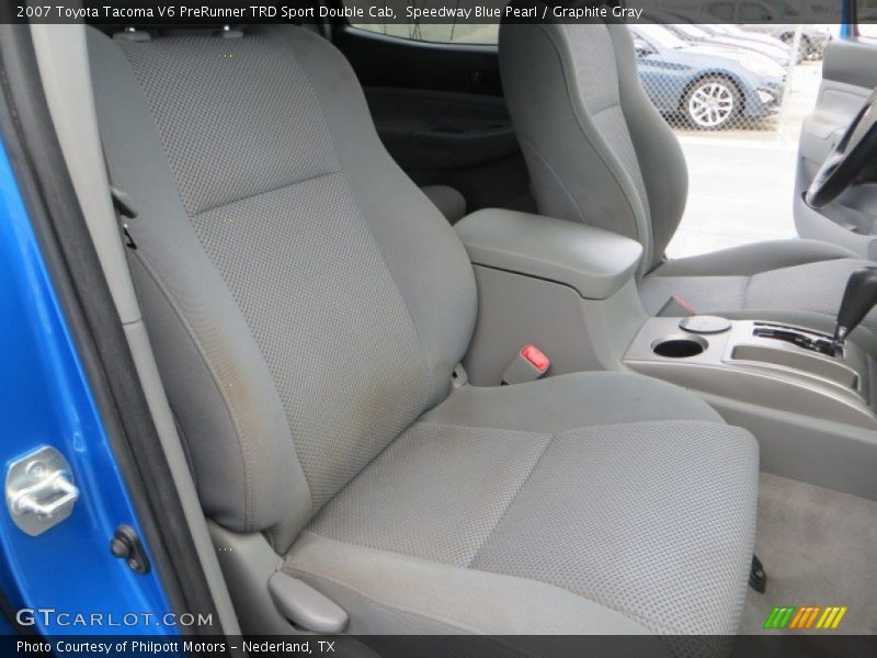 Speedway Blue Pearl / Graphite Gray 2007 Toyota Tacoma V6 PreRunner TRD Sport Double Cab