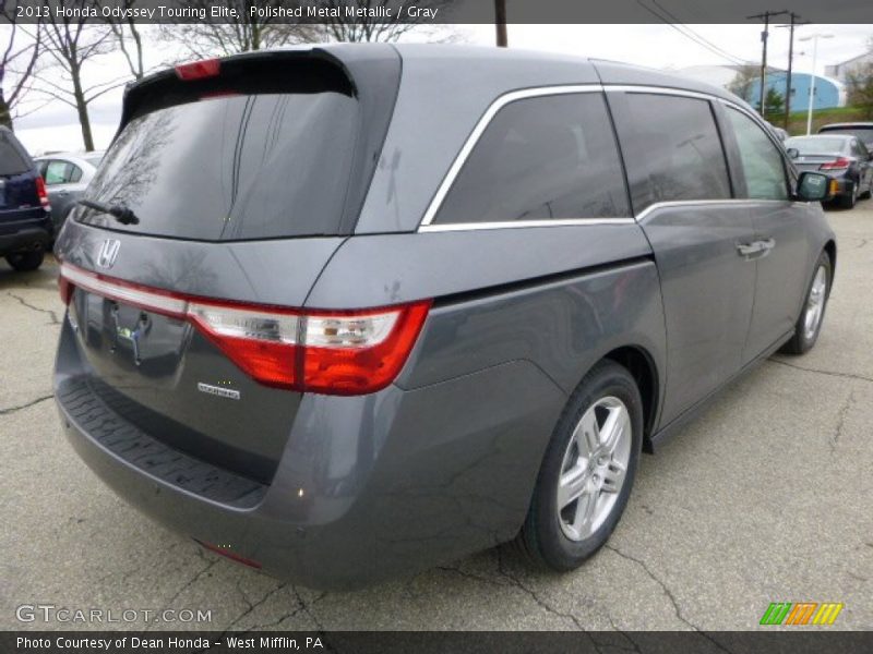 Polished Metal Metallic / Gray 2013 Honda Odyssey Touring Elite