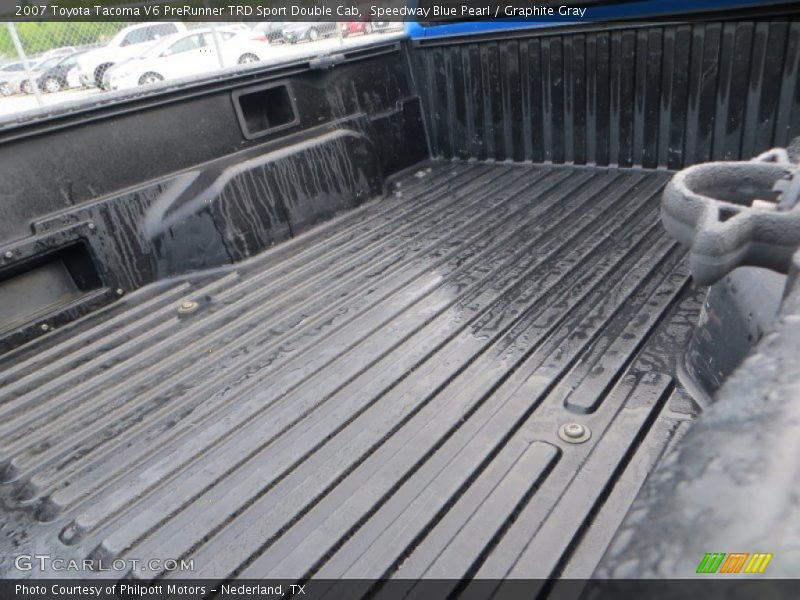 Speedway Blue Pearl / Graphite Gray 2007 Toyota Tacoma V6 PreRunner TRD Sport Double Cab
