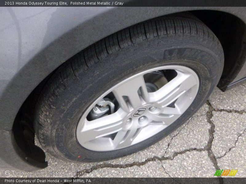 Polished Metal Metallic / Gray 2013 Honda Odyssey Touring Elite