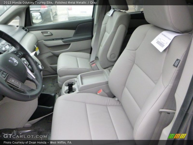 Polished Metal Metallic / Gray 2013 Honda Odyssey Touring Elite