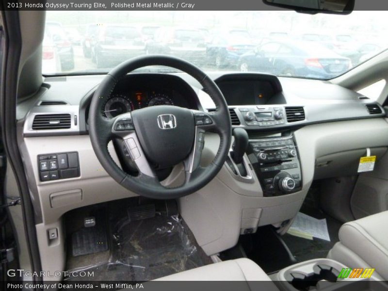 Polished Metal Metallic / Gray 2013 Honda Odyssey Touring Elite