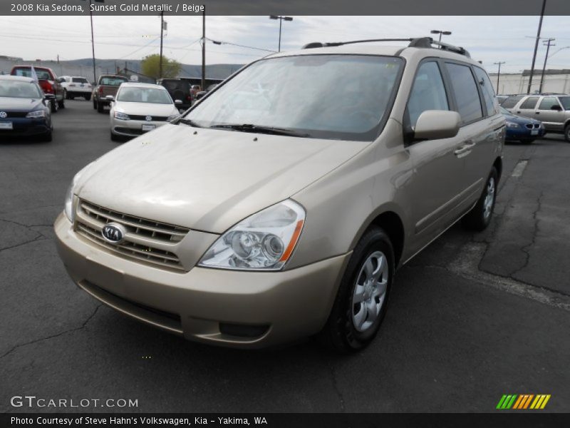 Sunset Gold Metallic / Beige 2008 Kia Sedona