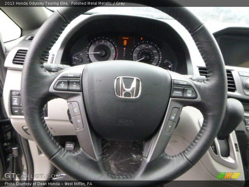 Polished Metal Metallic / Gray 2013 Honda Odyssey Touring Elite