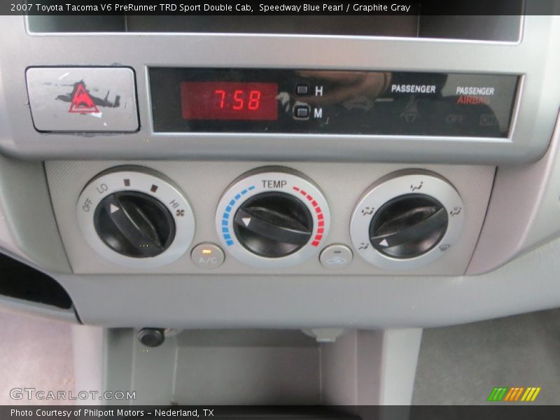 Speedway Blue Pearl / Graphite Gray 2007 Toyota Tacoma V6 PreRunner TRD Sport Double Cab