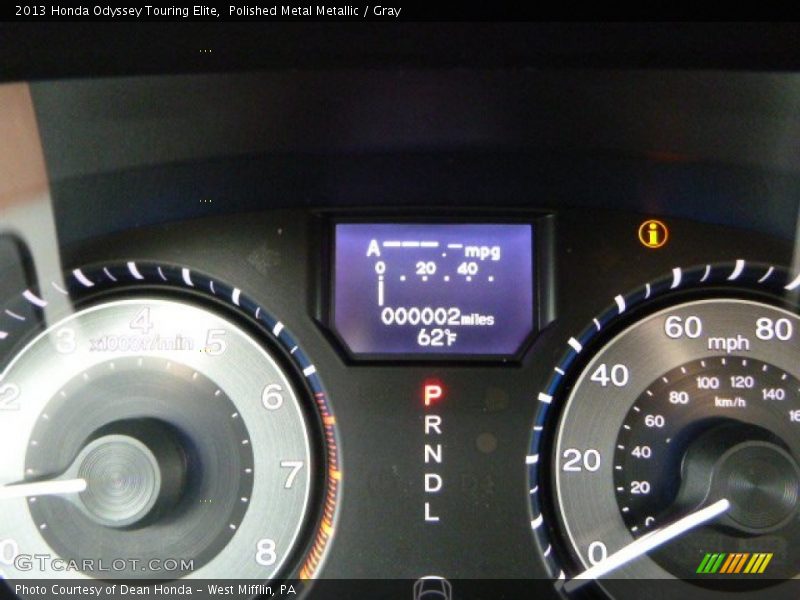 Polished Metal Metallic / Gray 2013 Honda Odyssey Touring Elite
