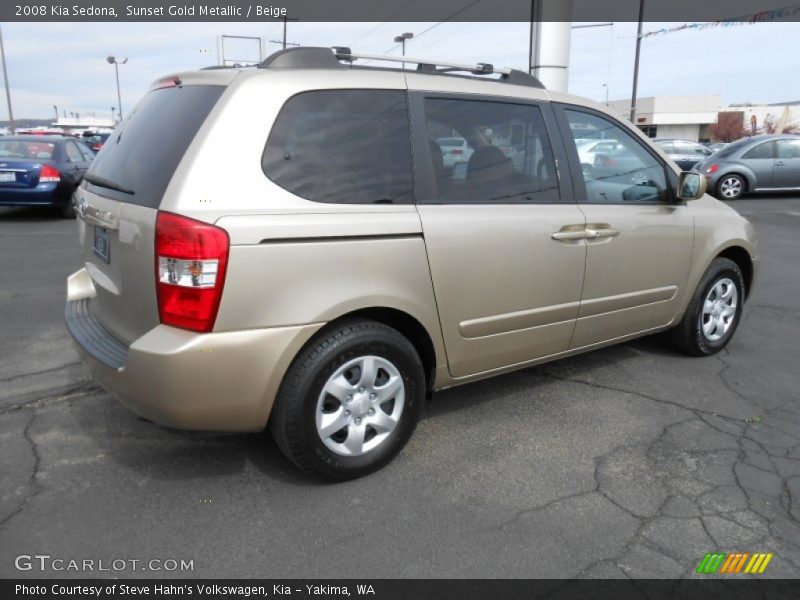 Sunset Gold Metallic / Beige 2008 Kia Sedona