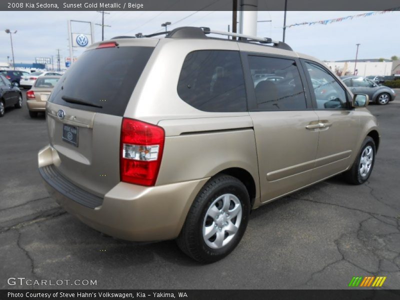 Sunset Gold Metallic / Beige 2008 Kia Sedona