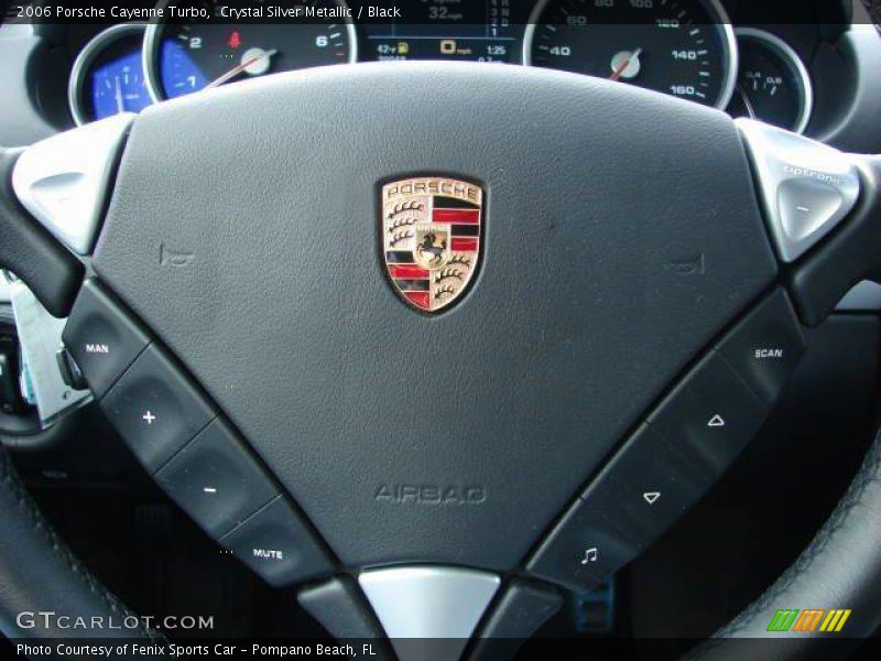 Crystal Silver Metallic / Black 2006 Porsche Cayenne Turbo