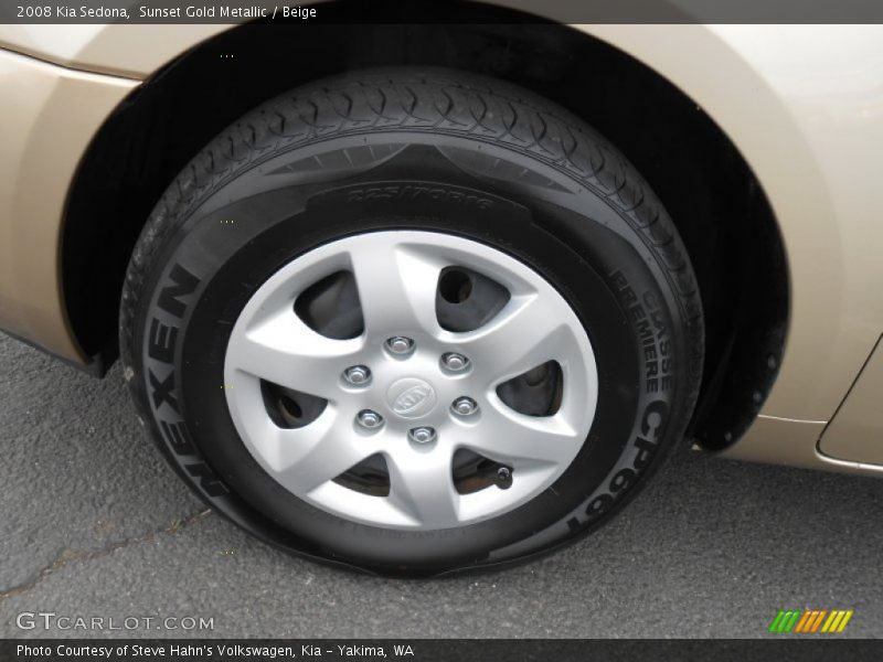 Sunset Gold Metallic / Beige 2008 Kia Sedona