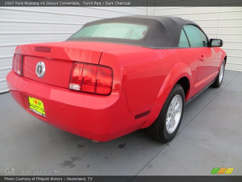 Torch Red / Dark Charcoal 2007 Ford Mustang V6 Deluxe Convertible