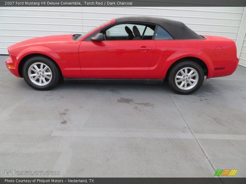 Torch Red / Dark Charcoal 2007 Ford Mustang V6 Deluxe Convertible