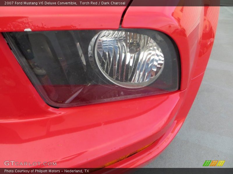 Torch Red / Dark Charcoal 2007 Ford Mustang V6 Deluxe Convertible