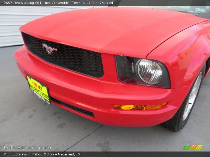 Torch Red / Dark Charcoal 2007 Ford Mustang V6 Deluxe Convertible
