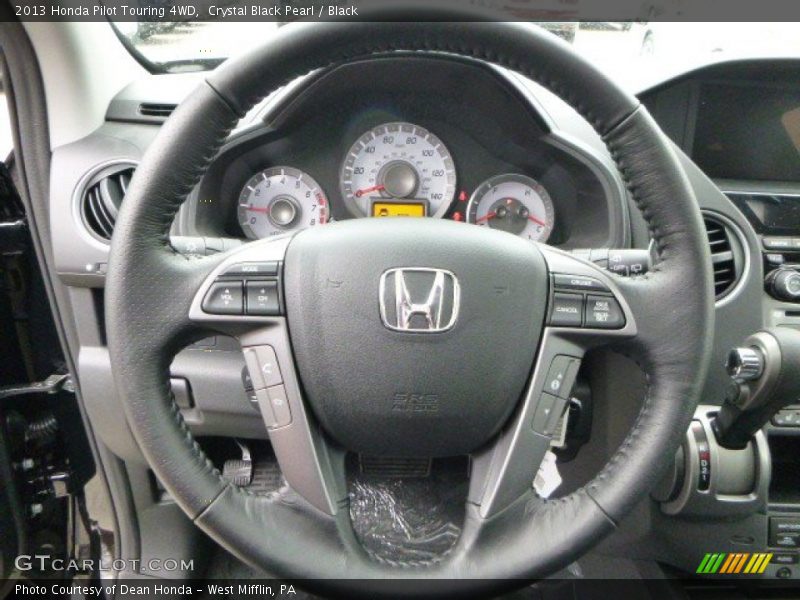 Crystal Black Pearl / Black 2013 Honda Pilot Touring 4WD
