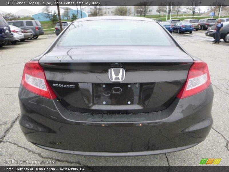 Kona Coffee Metallic / Black 2013 Honda Civic LX Coupe