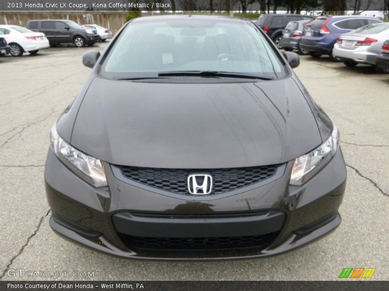 Kona Coffee Metallic / Black 2013 Honda Civic LX Coupe