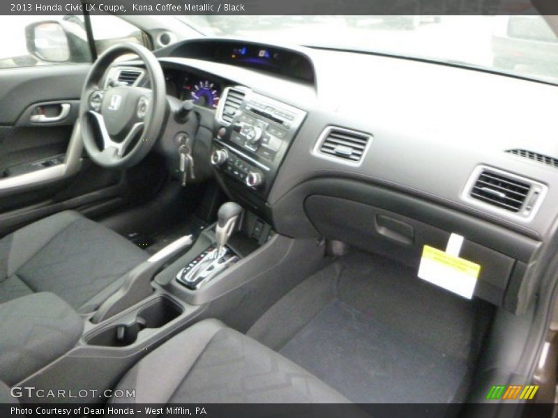 Kona Coffee Metallic / Black 2013 Honda Civic LX Coupe