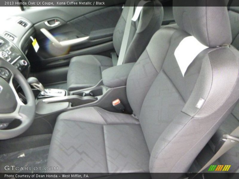 Kona Coffee Metallic / Black 2013 Honda Civic LX Coupe