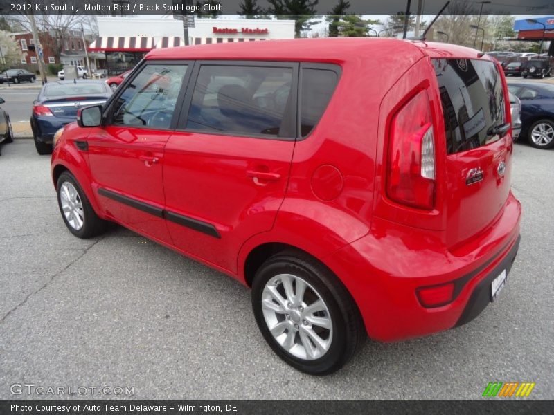 Molten Red / Black Soul Logo Cloth 2012 Kia Soul +