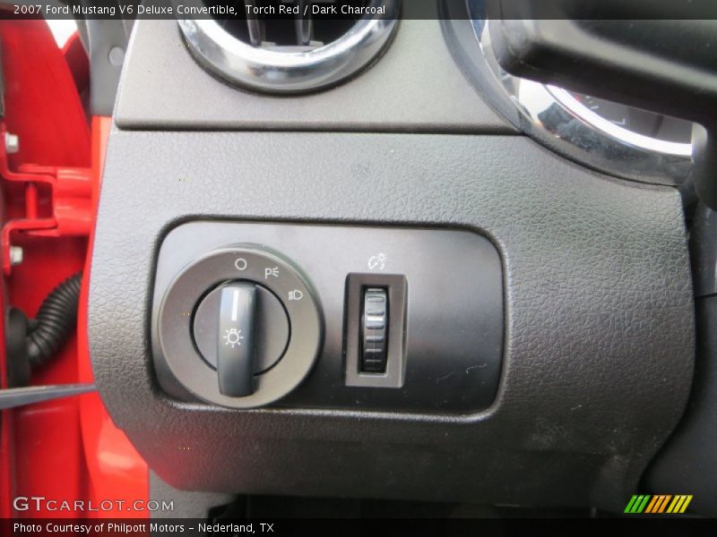 Controls of 2007 Mustang V6 Deluxe Convertible