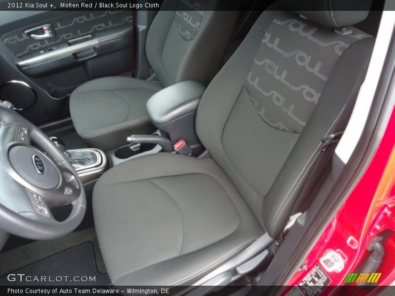 Molten Red / Black Soul Logo Cloth 2012 Kia Soul +