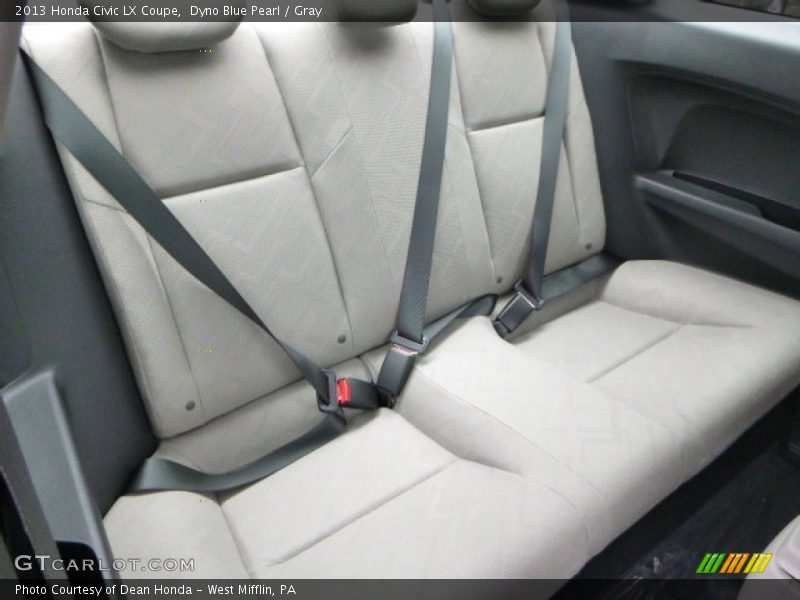Dyno Blue Pearl / Gray 2013 Honda Civic LX Coupe