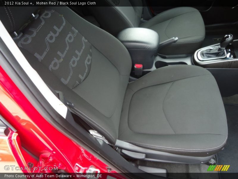 Molten Red / Black Soul Logo Cloth 2012 Kia Soul +