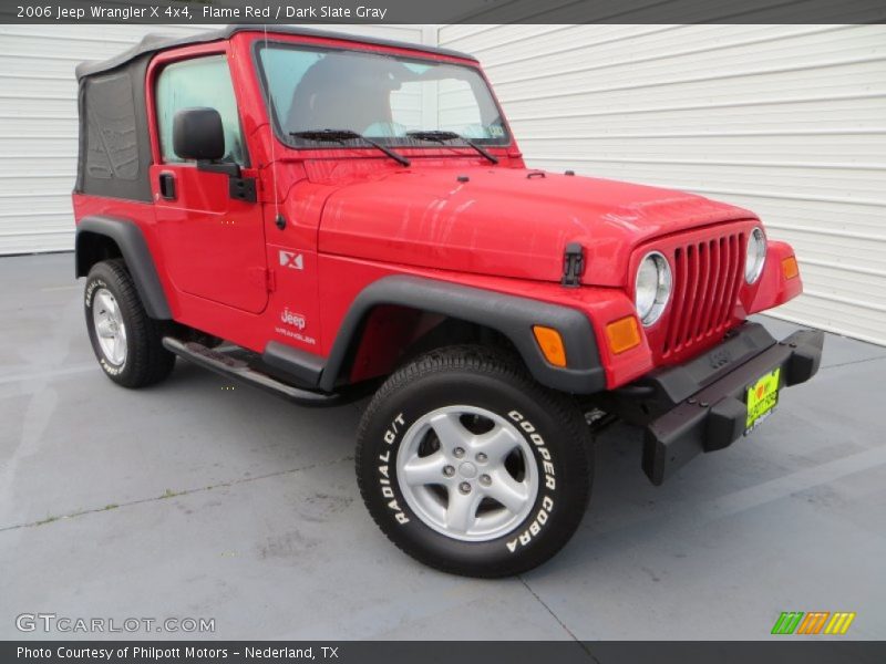 Flame Red / Dark Slate Gray 2006 Jeep Wrangler X 4x4