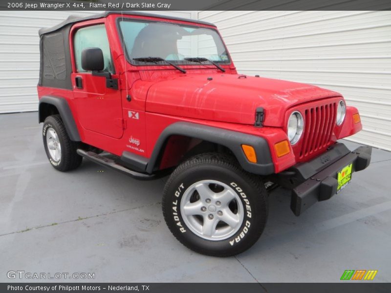 Flame Red / Dark Slate Gray 2006 Jeep Wrangler X 4x4