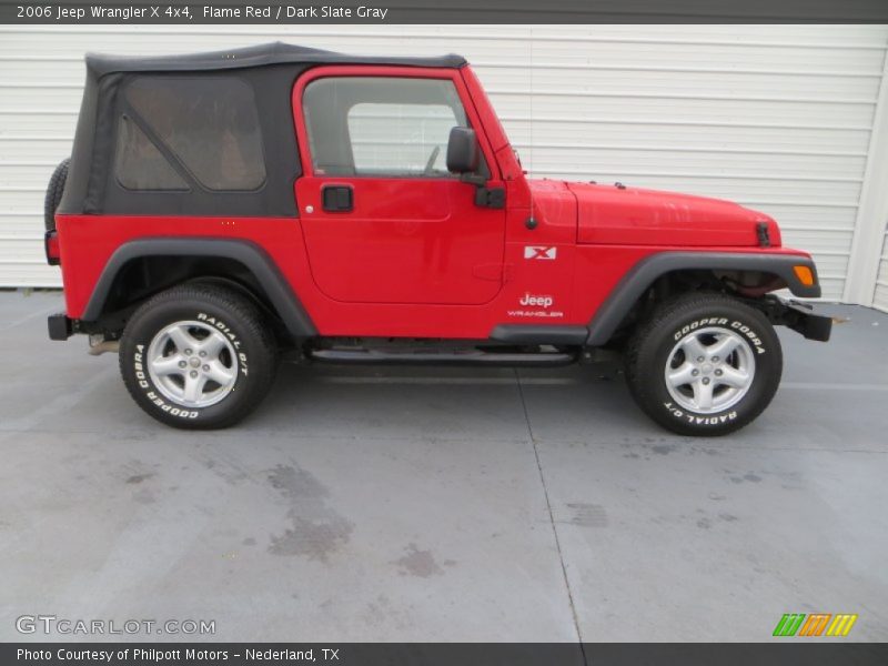 Flame Red / Dark Slate Gray 2006 Jeep Wrangler X 4x4